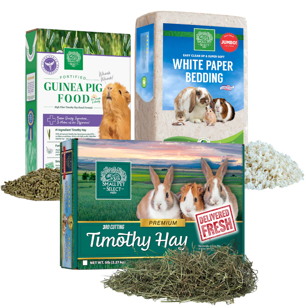 3rd Cut Timothy Hay, Guinea Pig Pellets & Bedding Bundle - Image 4