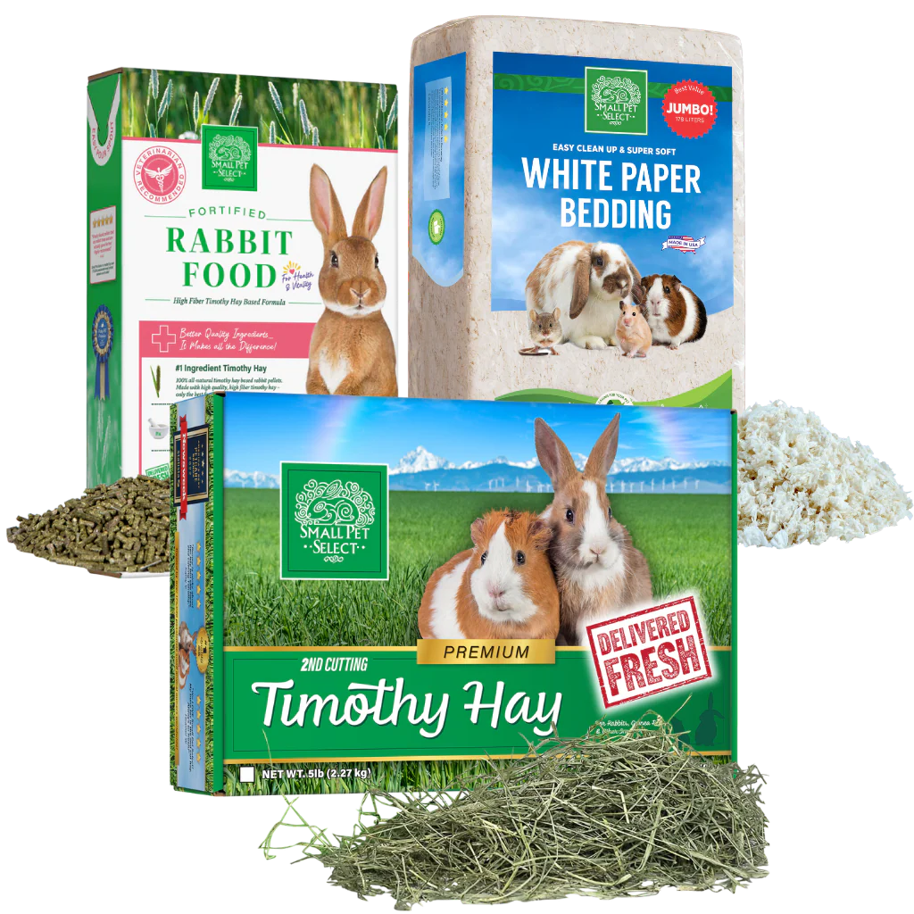 2nd Cut Timothy Hay, Rabbit Food Pellets & Bedding Bundle - Image 4