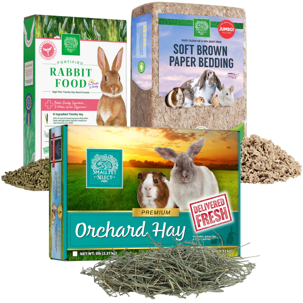 Premium Orchard Hay Bundle with Rabbit Food Pellets & Soft Bedding - Image 2