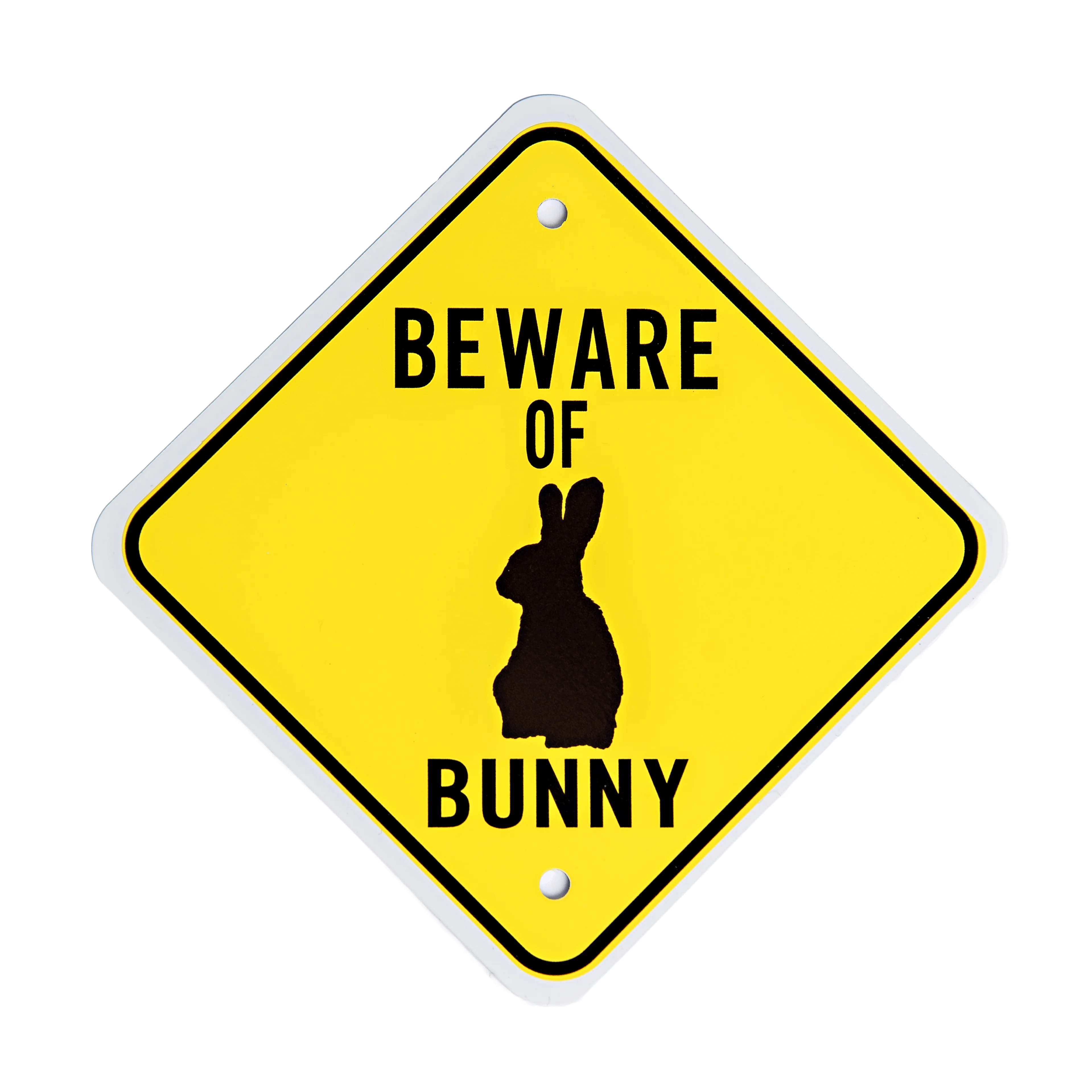 Beware of Bunny Warning Sign