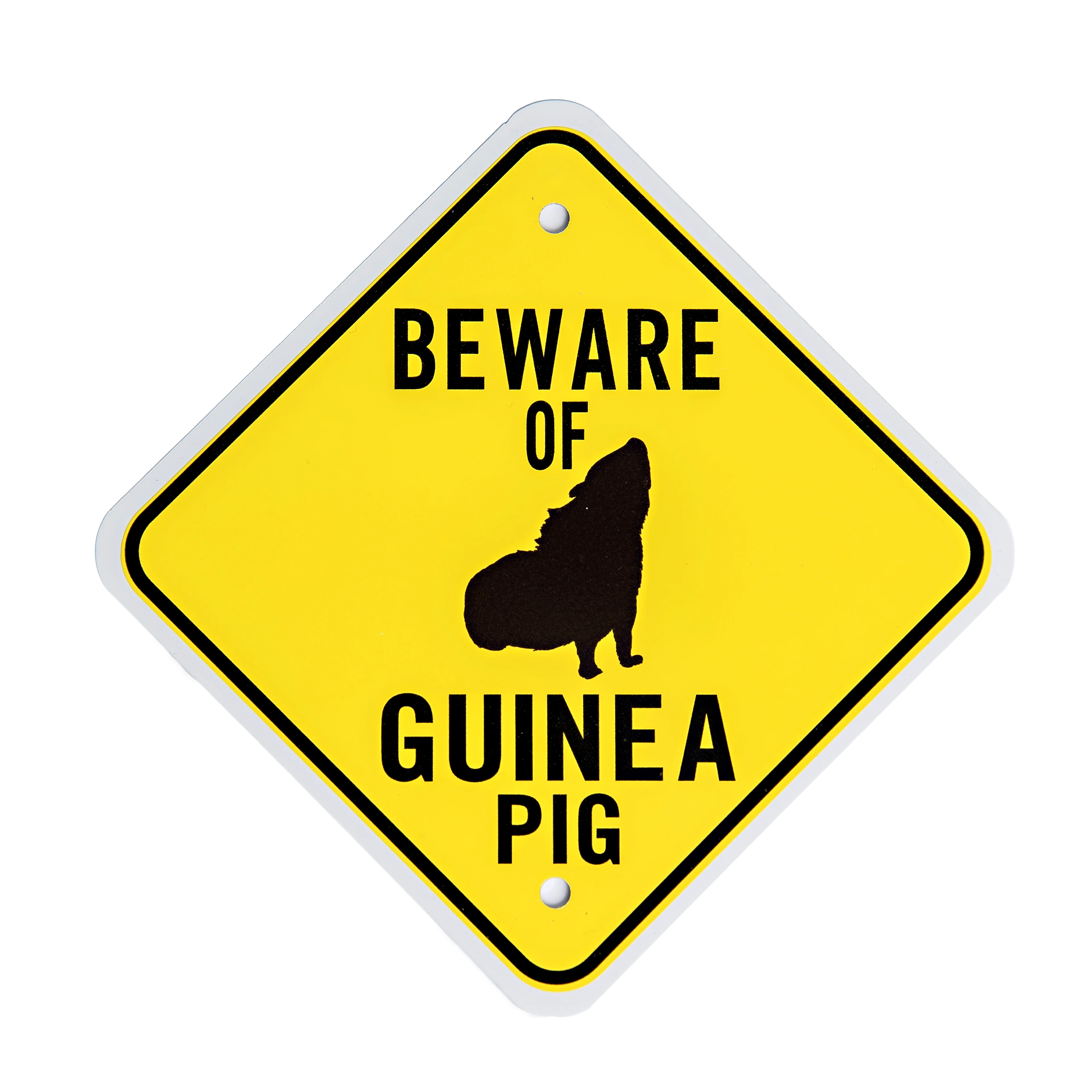 Beware of Guinea Pig Warning Sign